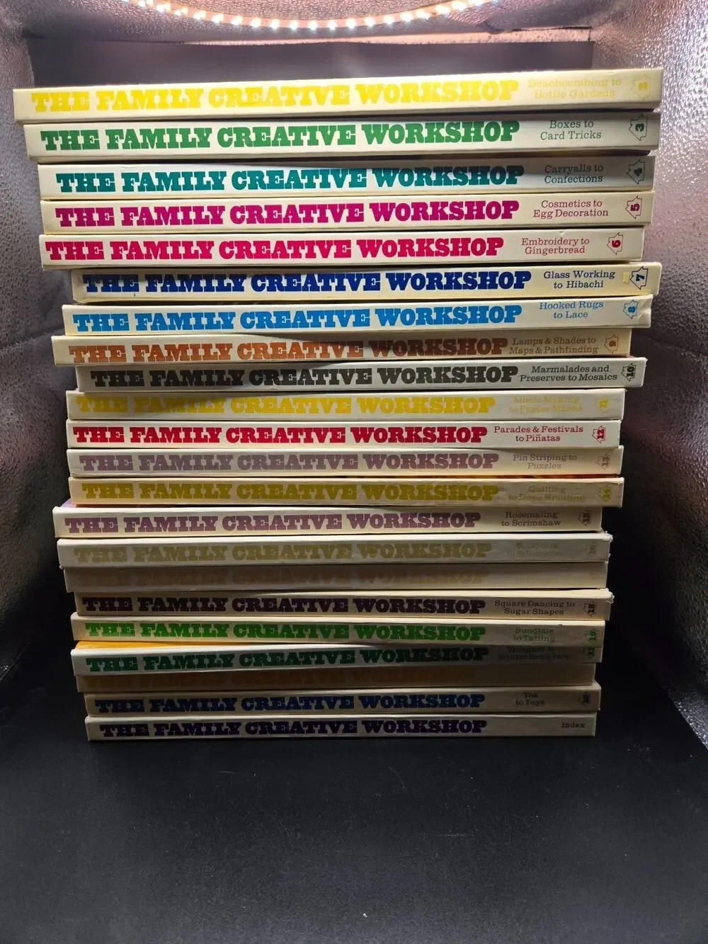 Set of Vintage Hardcover Crafting Books The Family Creative Workshop Vol. #2-22